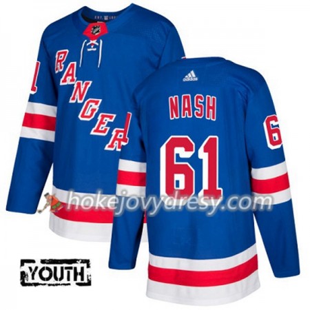 Dětské Hokejový Dres New York Rangers Rick Nash 61 Adidas 2017-2018 Modrá Authentic